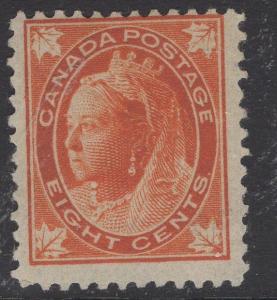 CANADA SG148 1897 8c ORANGE MTD MINT