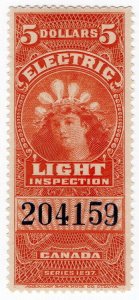 (I.B) Canada Revenue : Electric Light Inspection $5