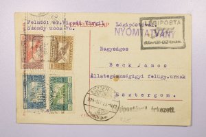 Hungary 1923 First Flight Card Budapest to Esztergom - L39215