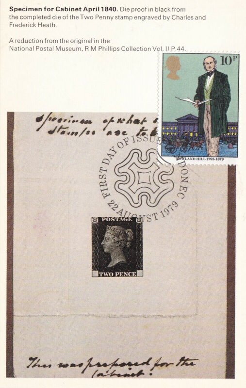 Specimen for Cabinet 1840 Postcard FDI Special Cancel unaddressed VGC