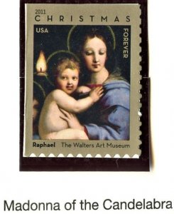 SCOTT 4570 MADONNA OF THE CANDELABRA MNH & 1 FREE MNH DUMPSTER FIND STAMP