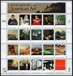 SC#3236 32¢ American Art Sheet of Twenty (1998) MNH