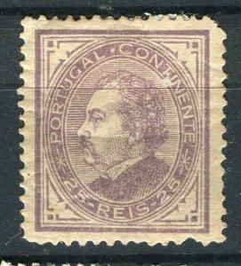 PORTUGAL; 1880s early classic Luis issue used 25r. value