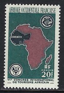 French West Africa 75 MOG MAP T339