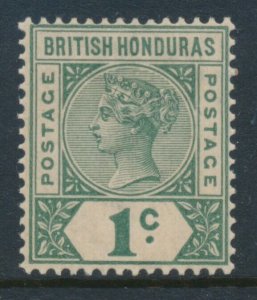 British Honduras 1895 SG 51 Dull Green Mint Very Lightly Hinged Wmk Crown CA