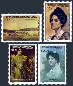 Dominican Rep C371-C374, MNH. Mi 1360-1363. Paintings 1982. By Alejandro Bonilla