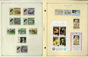 Cook Islands 1892-2010 MNH, LH & U in Mounts & Hinged on Scott International Pgs