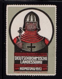 German Advertising Stamp- German-Bohemian State Exhibition, Komotau 1913