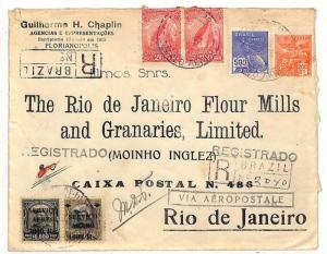 AE101 1931 Brazil Rio De Janeiro Flour Mills & Granaries Cover {samwells-covers}