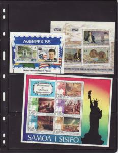 Lot of all different British Down Under Souvenir Sheets MNH