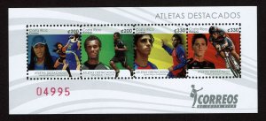 Costa Rica #641 Souv Sheet MNH - Sports Famous Athletes (2011)