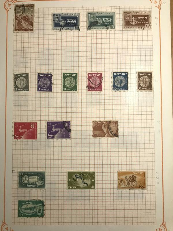 ISRAEL 1940s/60s M&U Coins Tabs Collection(Appx 100) (KR 686