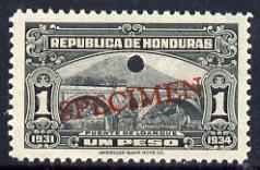 Honduras 1931 Bridge at Loarq 1p unmounted mint optd SPEC...