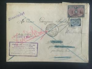 1942 Biala GG General Government poland Official Germany cover 1 Zloty