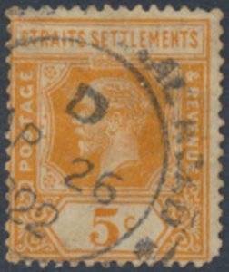 Straits Settlements    SC# 186   Used   wmk crown CA script Die II  see detai...