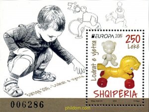 348487 MNH ALBANIA 2015 EUROPA CEPT - 2015 JUGUETES
