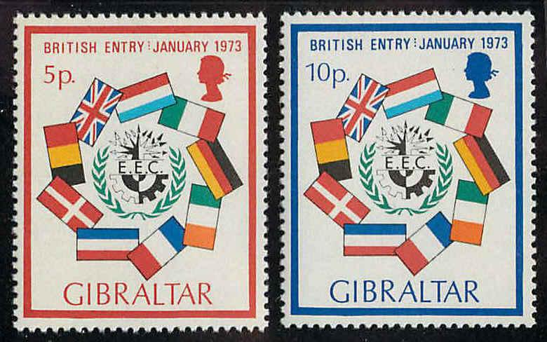 Gibraltar 294-295 Mint VF NH