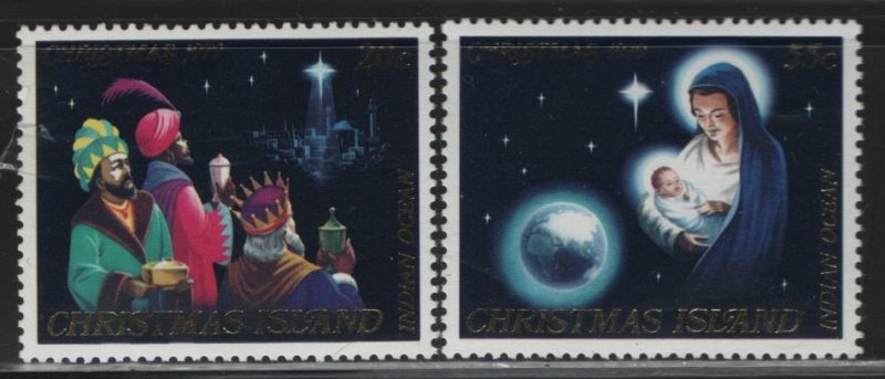 CHRISTMAS ISLAND, 91-92, (2) SET, MNH, 1979, Three Kings Bearing Gifts