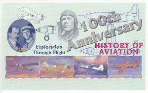 Ghana MNH Sc 2385  S/S  Value $ 6.50 US $$ History of Aviation