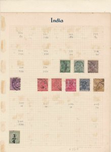 India Stamps on Page  Ref 33194