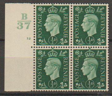 GB George VI  SG 462 Control B37 Cyl 12