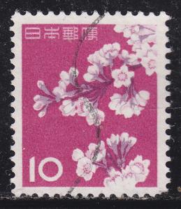 Japan 725 Used 1961 Cherry Blossoms