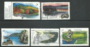 Canada #1408-1412   used VF 1992 PD