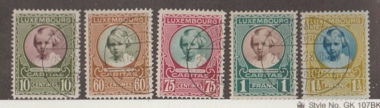 Luxembourg Scott #B30-B34 Stamps - Used Set