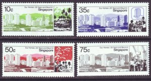 Singapore Sc#469-472 Public Housing 25th Anniversary (1985) MH