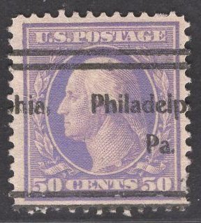 US Stamp #341 50c Violet Washigton USED SCV $20.00