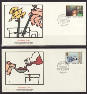 Great Britain 1129-1132 Industry 1986 Fleetwood S/4 U/A FDC