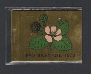 Switzerland 1973 Pro Juventute booklet,  Zumstein WI #22 MNH CV 22 SFr