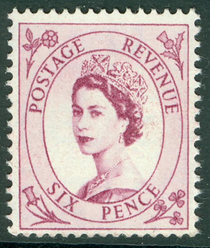 SG548, 6d reddish purple, NH MINT. WMK EDWARD CROWN.