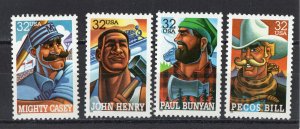 3083 - 3086 * FOLK HEROES *   U.S. Postage Stamps SET Of 4 SINGLES MNH