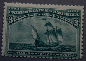 United States #232 Three Cent Columbian MNH