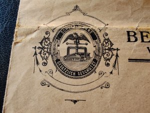 Austria. Envelope with postage stamps and postmarks, ad...