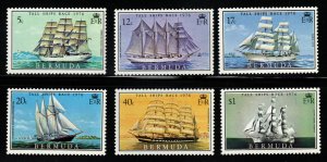 BERMUDA Scott 337-342 MNH** Tall Ship Set 1976 issue