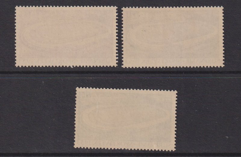 Surinam #B55-B57  MNH 1953  opening new stadium Paramaribo .  complete set