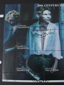 TAJIKISTAN- 2000--20TH CENTURY DREAMS-THE BEST MOVIE STARS- CTO NH SHEET-VF