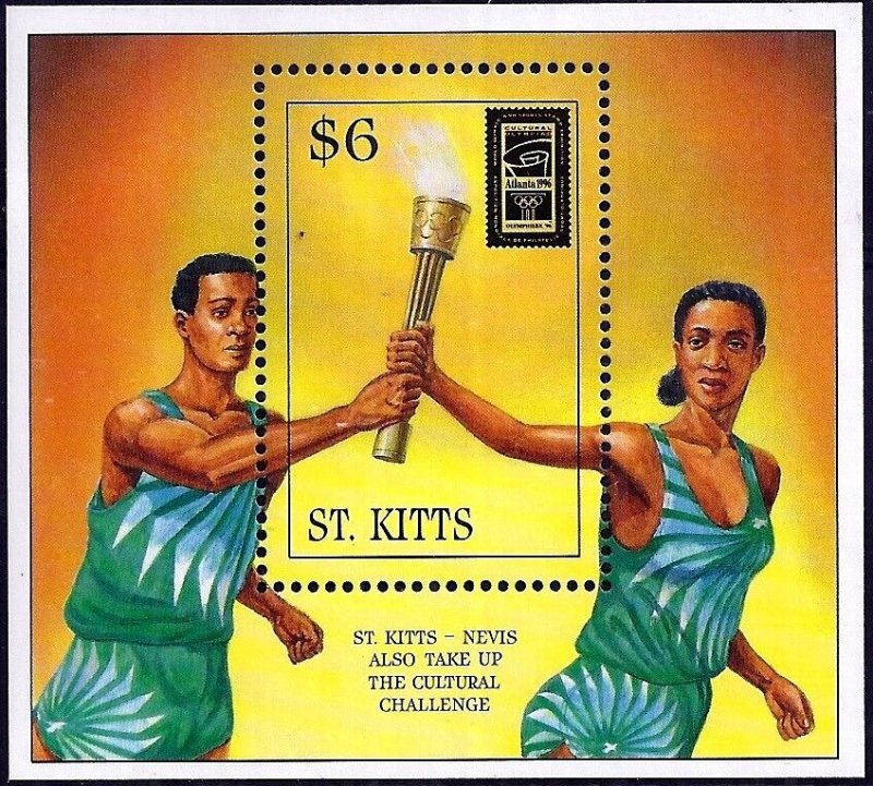 Saint Kitts 1996 MNH Stamps Souvenir Sheet Scott 413 Sport Olympic Games