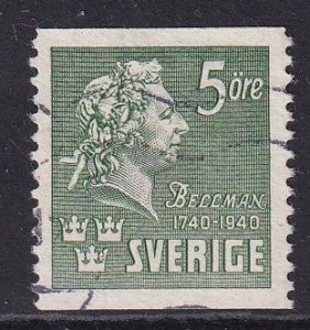 Sweden #310  used 1940 Carl Bellman perf. 12 1/2 vert. 5o