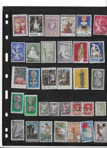 GREECE COLLECTION ON STOCK SHEET MINT/USED