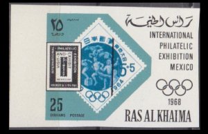 1969 Ras Al Khaimah 301b 1968 Olympic Games in  Mexiko