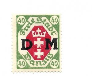 Danzig 1921 - M - Scott #O7 *