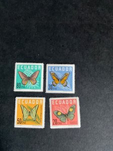 Stamps Ecuador Scott #680-3 never hinged