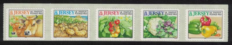 Jersey Cows and Farm Products Strip of 5v self-adhesive Imprint '2005'