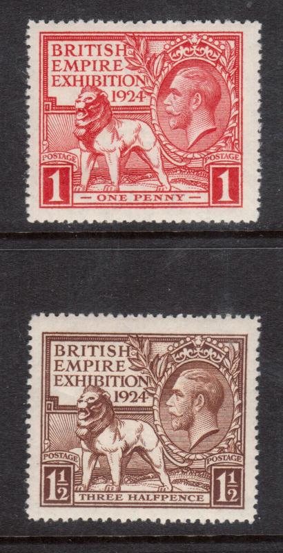 Great Britain #185 - #186 NH Mint Set