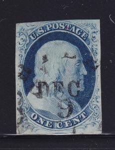 9 VF-XF used neat date cancel with nice color cv $ 100 ! see pic !