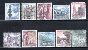 Spain   #1280-1289  VF   Used   CV   $3.50   ....  5900553