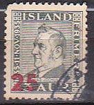 Iceland 236 1941 Surcharge Cpl Used